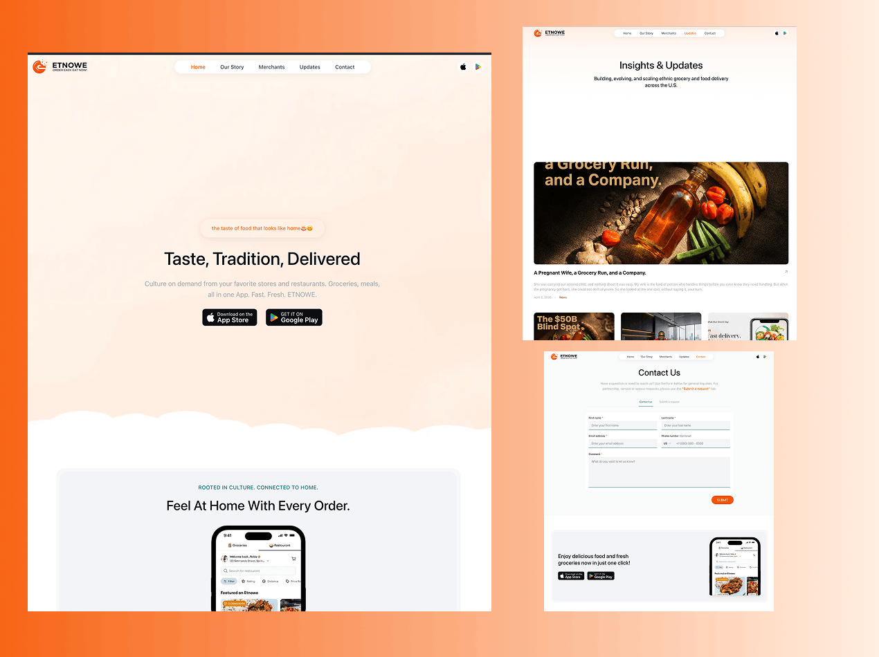 Etnowe — Food Delivery Platform
